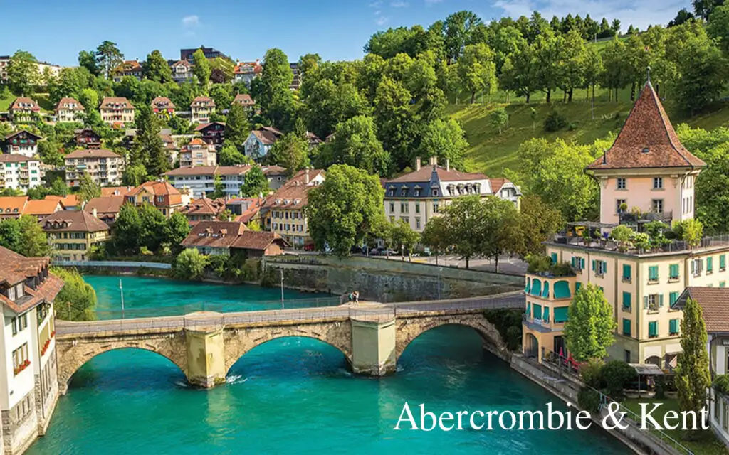 City by the water with Abercrombie & Kent logo overlaid