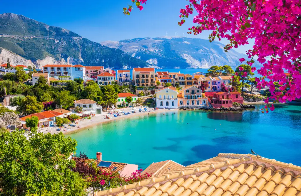 Village of Assos on the Greek island of Kefalonia