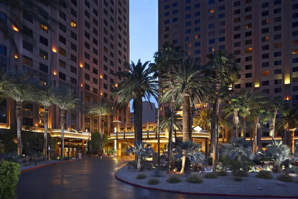 Front courtyard of the Grand Vacations Club in Las Vegas