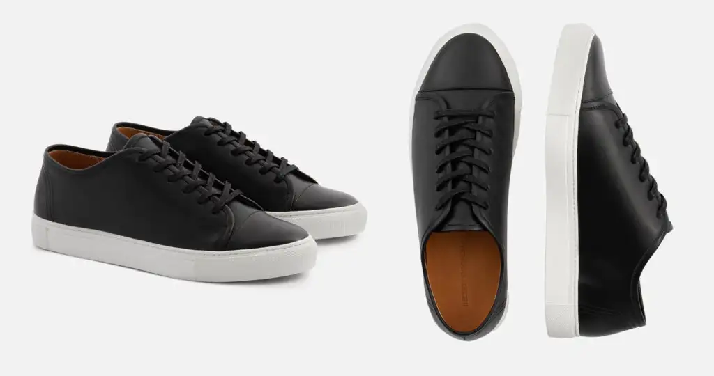 Two views of the Beckett Simonon Prieto Sneakers