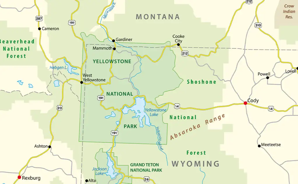 Greater Yellowstone Ecosystem map