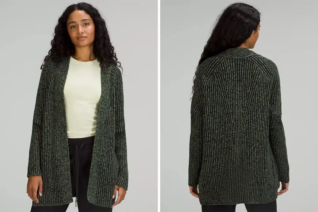 Best Open Front Cardigan - LuLu Lemon Cotton, Cashmere Blend Sweater Wrap  