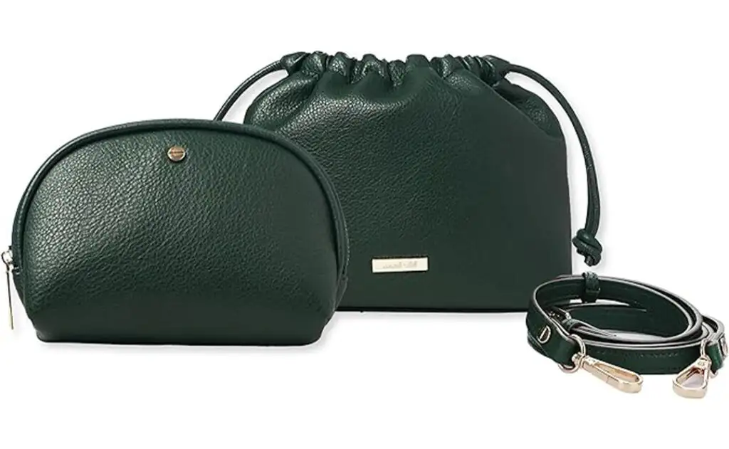 Mali + Lili Lola Beauty Bag Duo in dark green