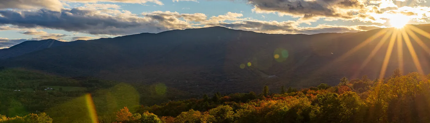 Mt. Ellen, Vermont, sun flare