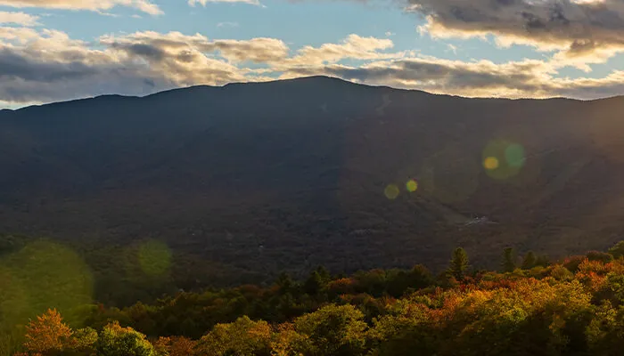 Mt. Ellen, Vermont, sun flare