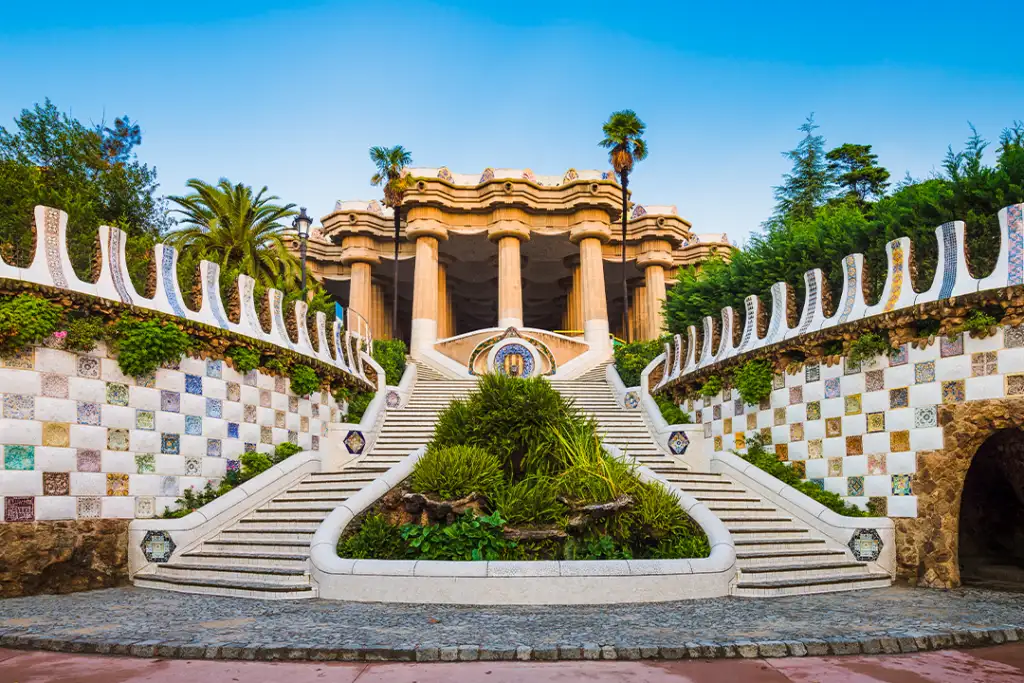 Park Guell in Barcelona, Spain