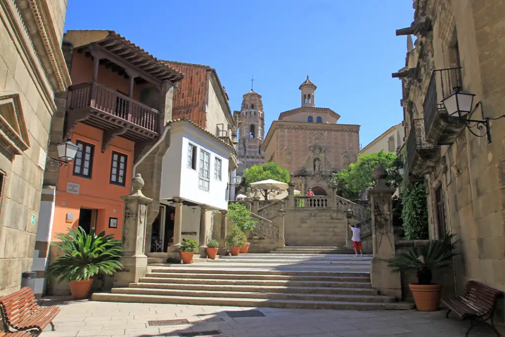 BARCELONA, SPAIN - AUGUST 31, 2012: Poble Espanyol or Spanish village