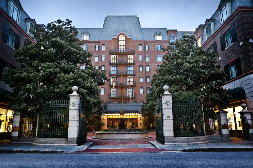 The front exterior of The Charleston Place in Charleston, SC.